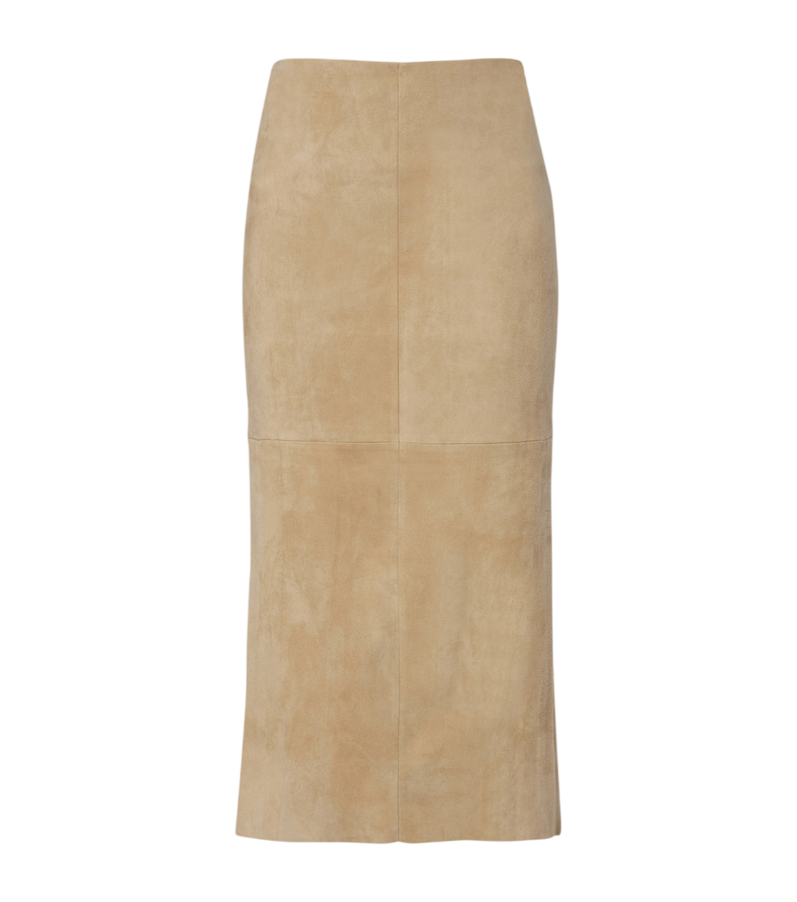 Stouls Winona suede midi skirt