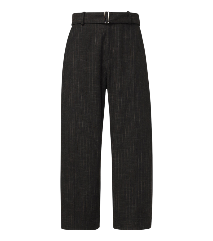 Studio Nicholson Checked cotton and wool-blend wide-leg pants