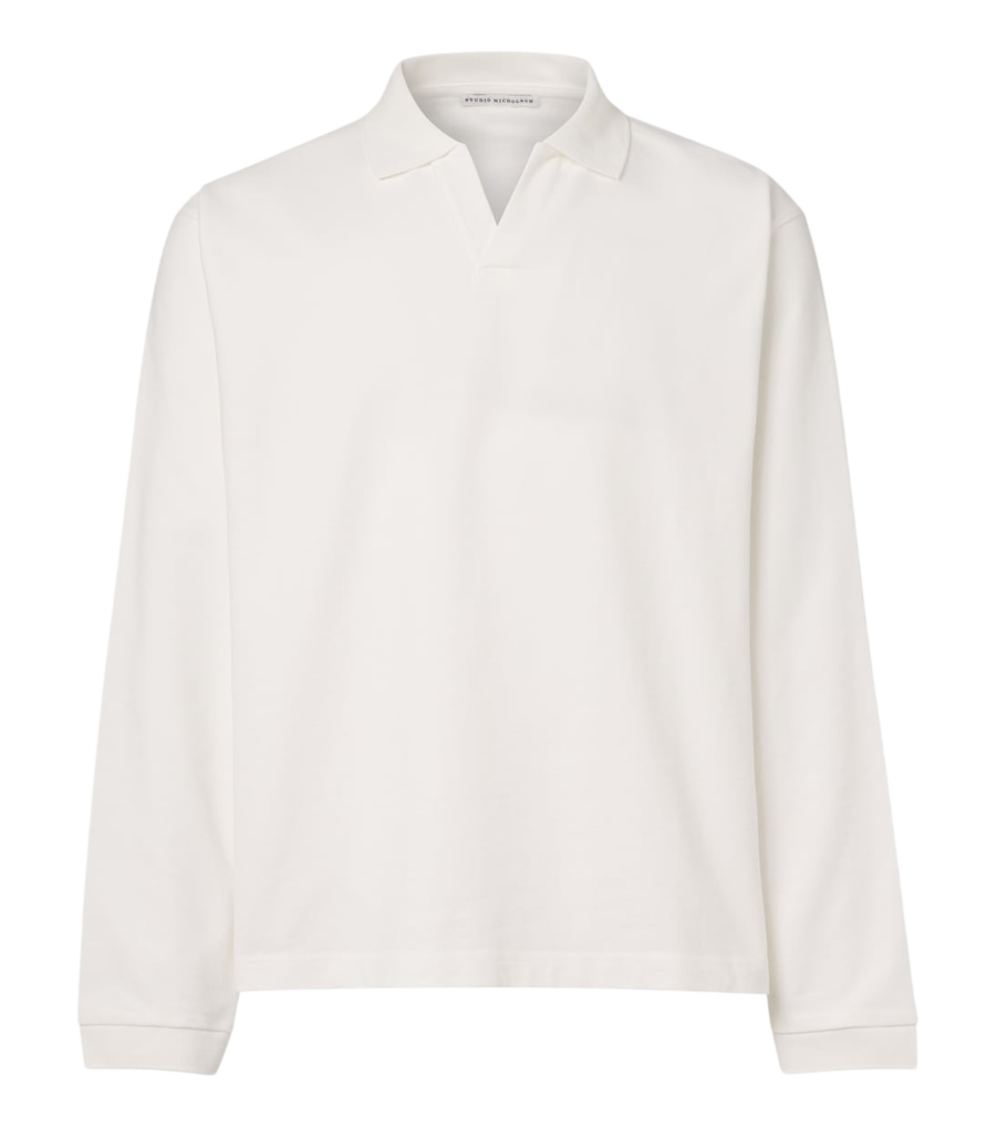 Studio Nicholson Cotton polo jersey shirt