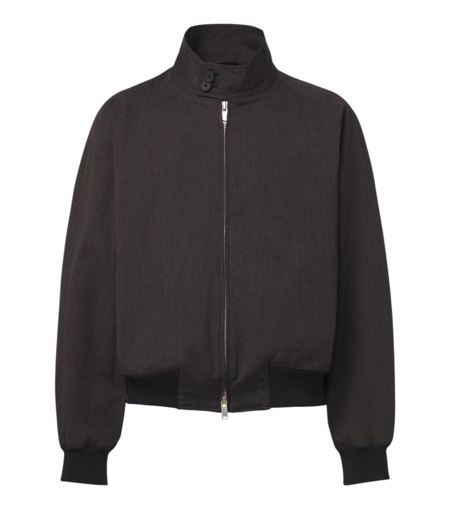 Studio Nicholson Over cotton and wool bomber jacket