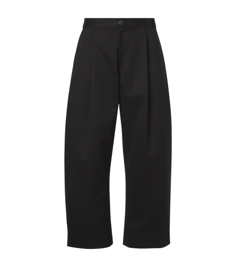Studio Nicholson Sorte cotton wide-leg pants
