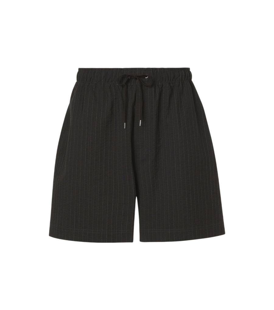 Studio Nicholson Starboard striped cotton and wool shorts