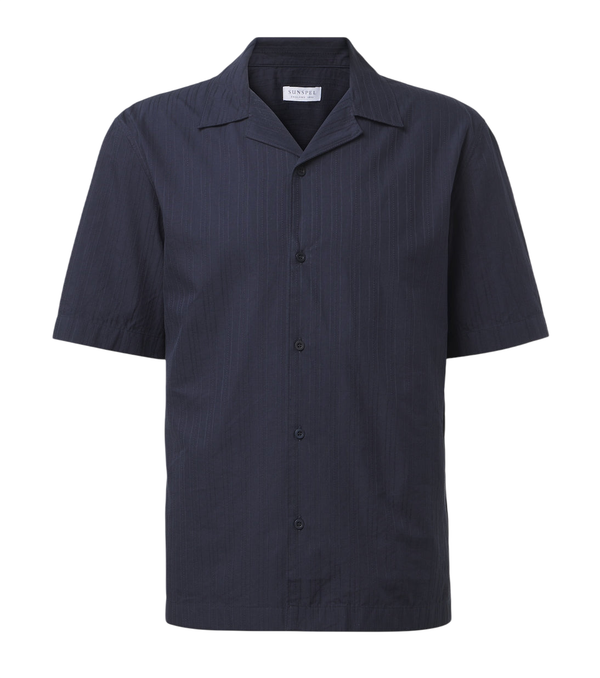 Sunspel Striped cotton shirt