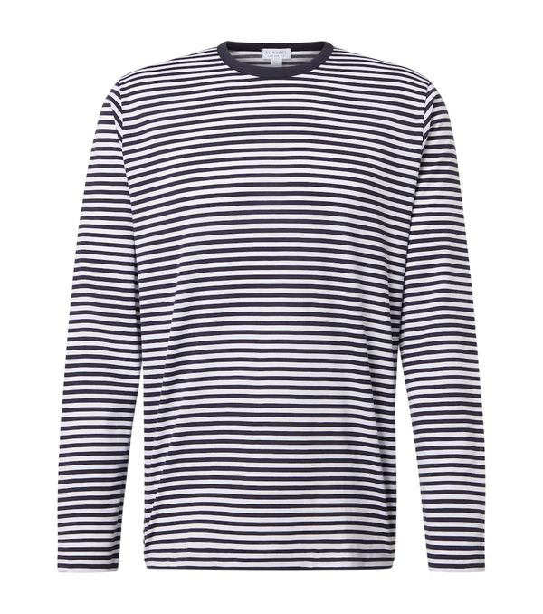 Sunspel Striped cotton T-shirt