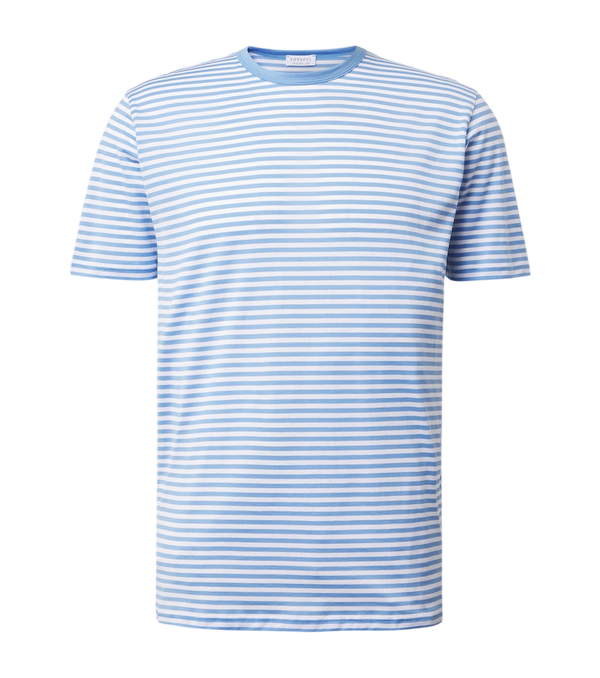 Sunspel Striped cotton T-shirt