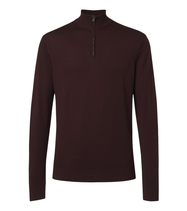 Sunspel Wool half-zip sweater