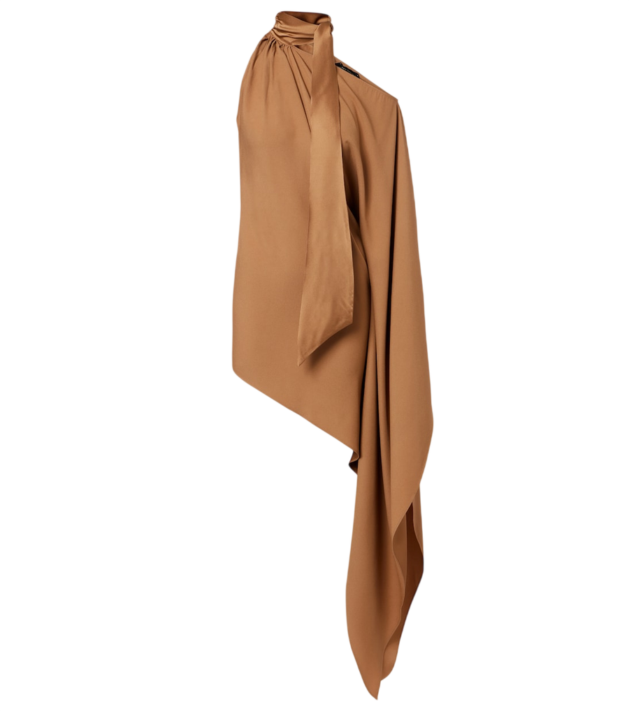 Taller Marmo Atlas asymmetric crêpe cady minidress