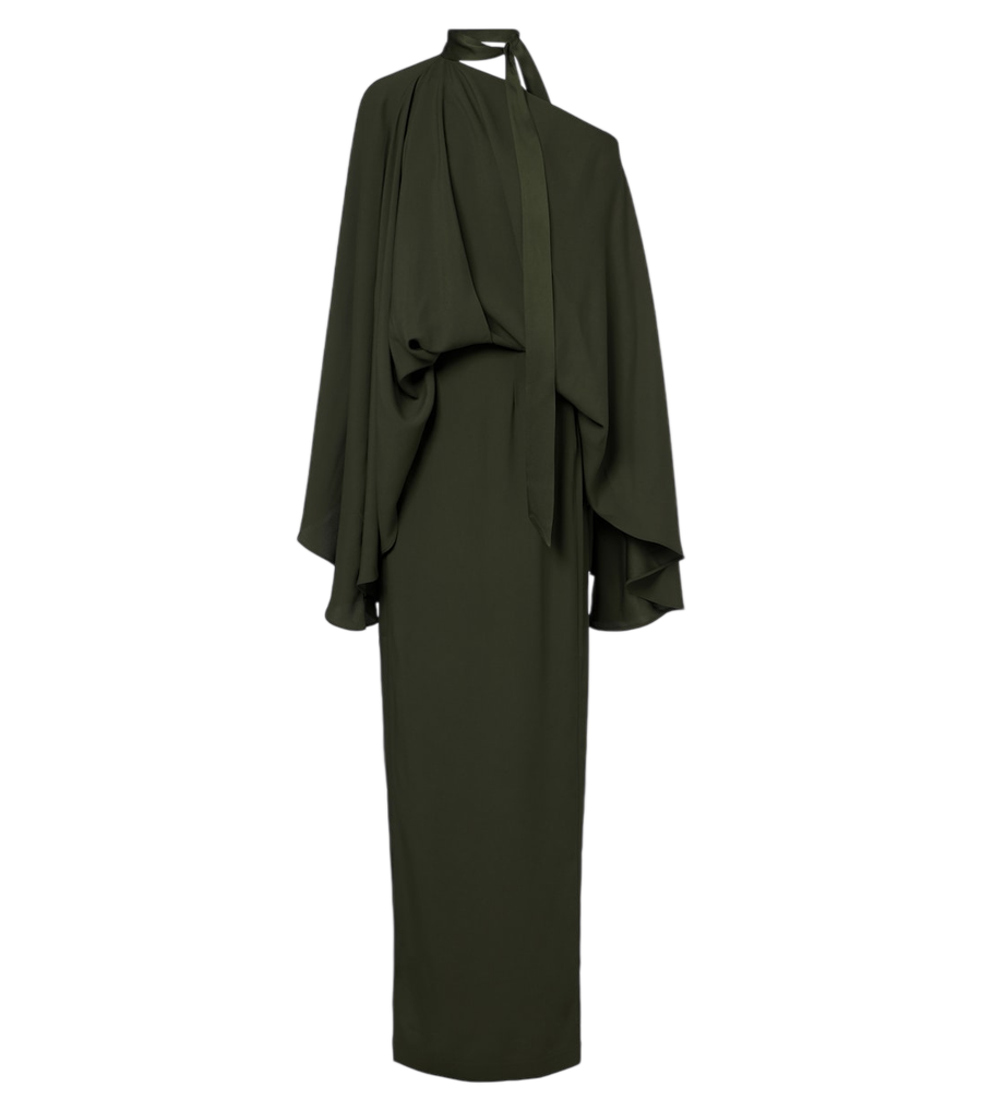 Taller Marmo Brooks draped scarf-detail gown