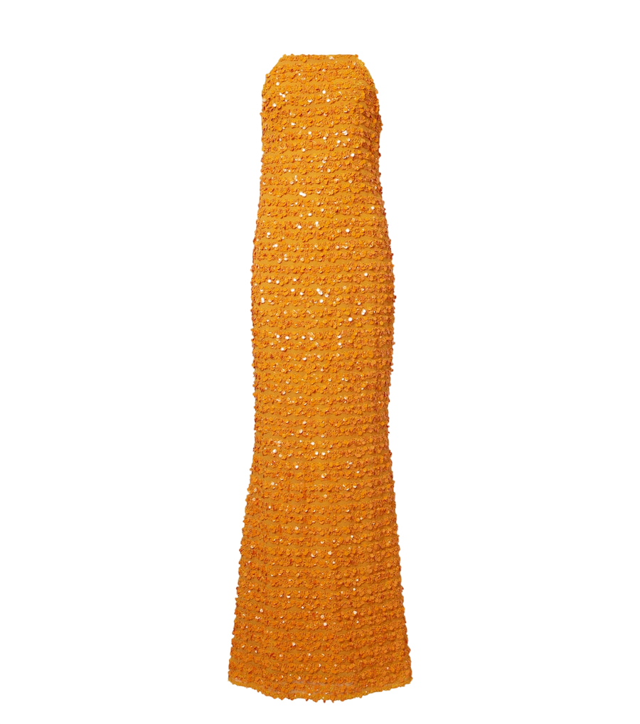 Robe longue à sequins Candice de Taller Marmo