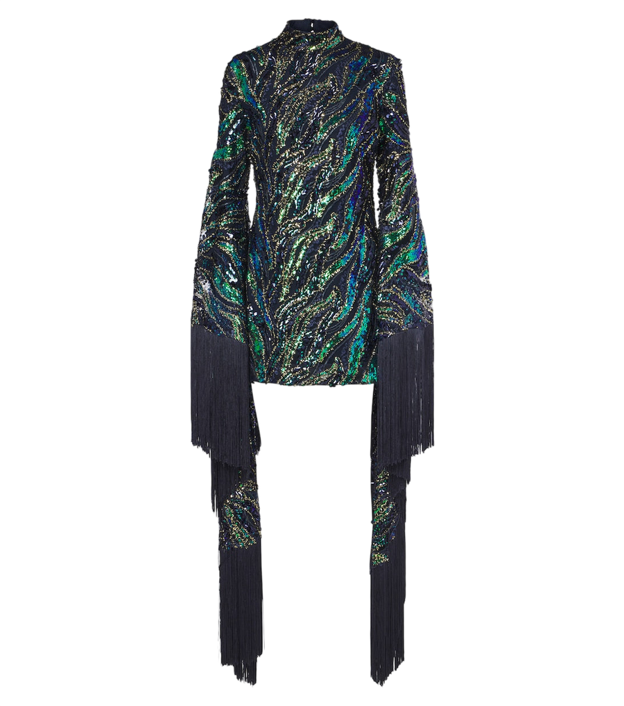 Minirobe en tulle à sequins Disco Dragon de Taller Marmo