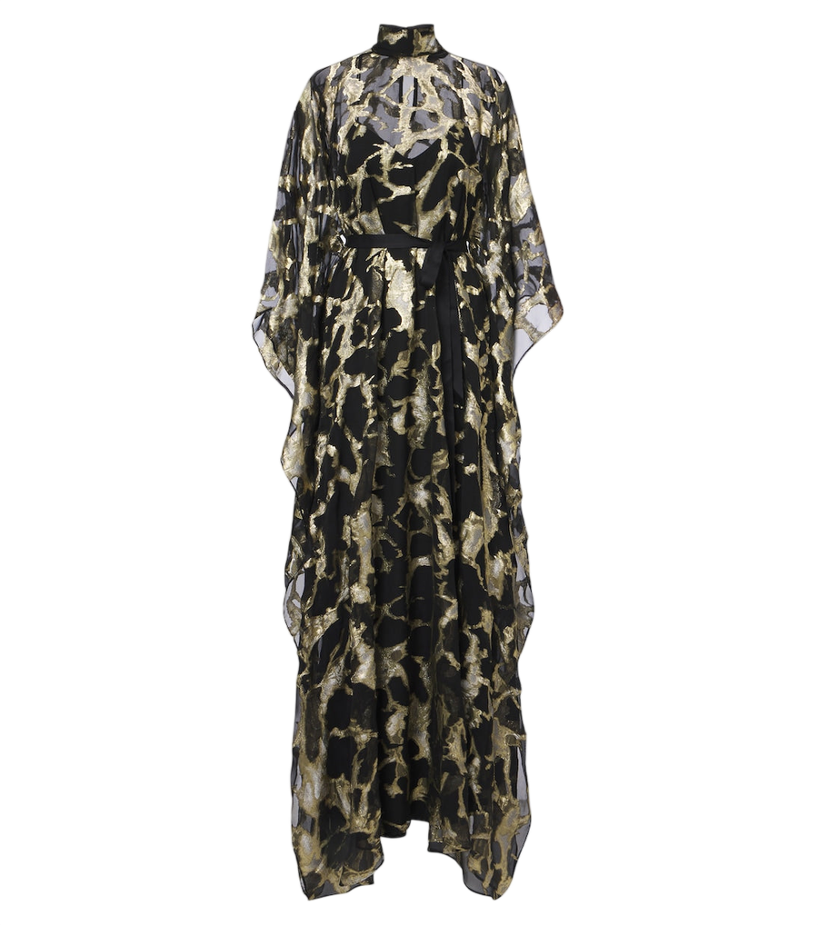 Taller Marmo Kintsugi silk-blend fil coupé kaftan
