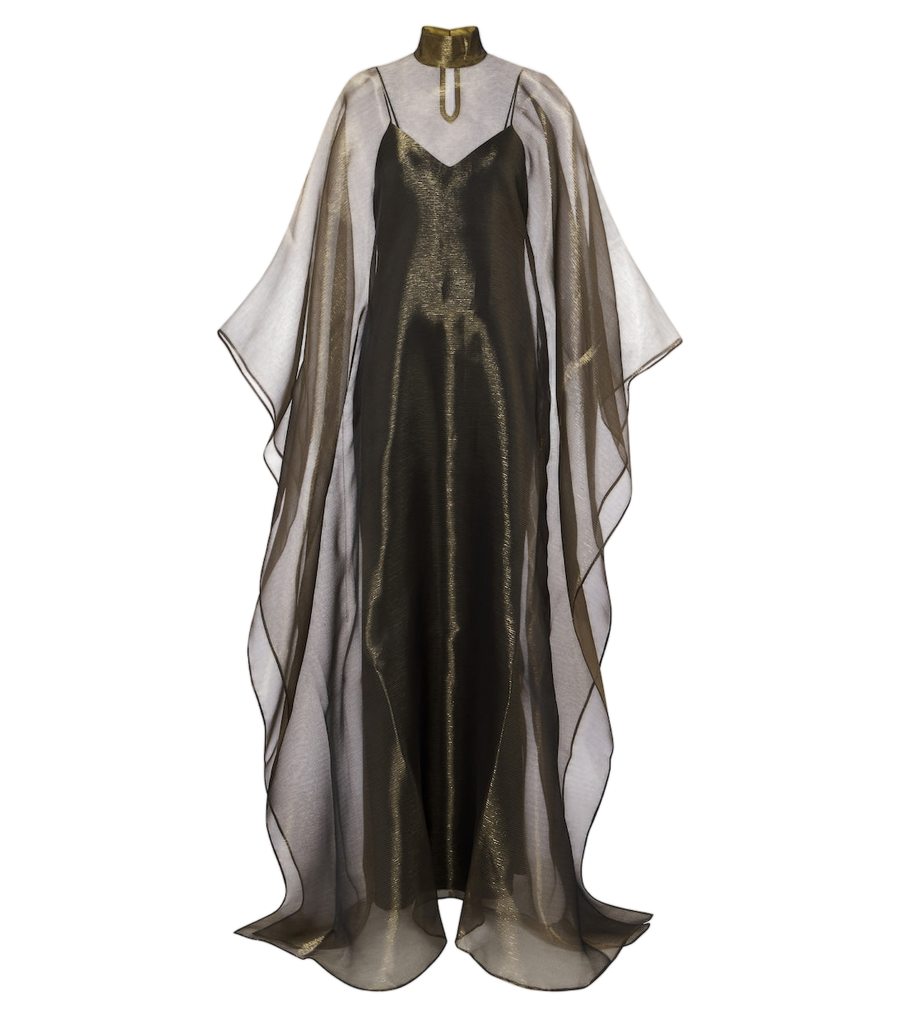 Taller Marmo Sphinx draped organza kaftan