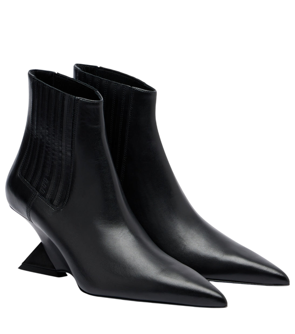 The Attico Cheope leather ankle boots