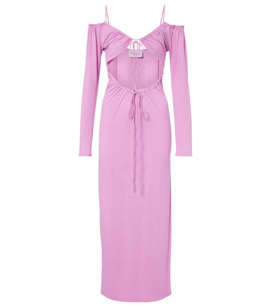 Robe longue à découpes The Attico
