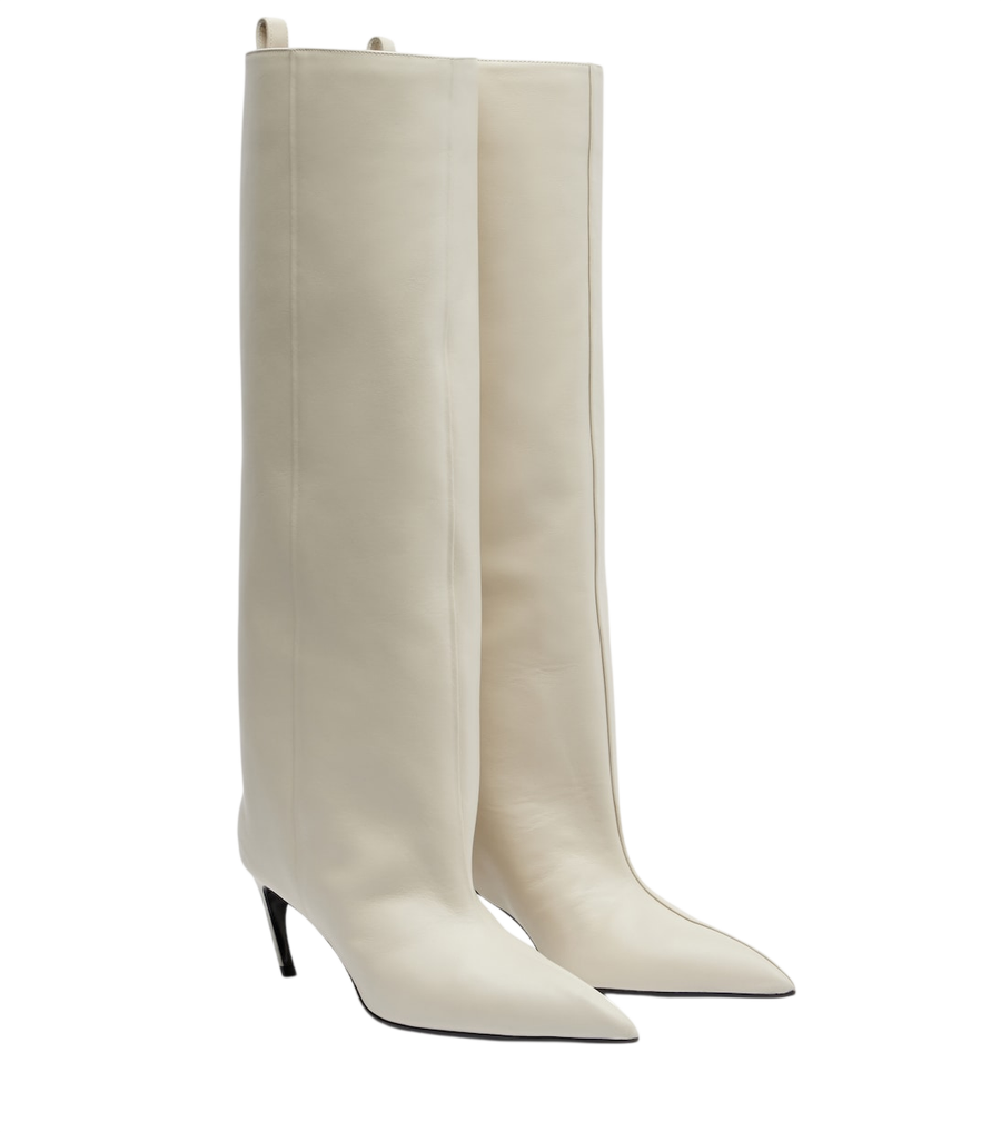 The Attico Lea 65 leather knee-high boots