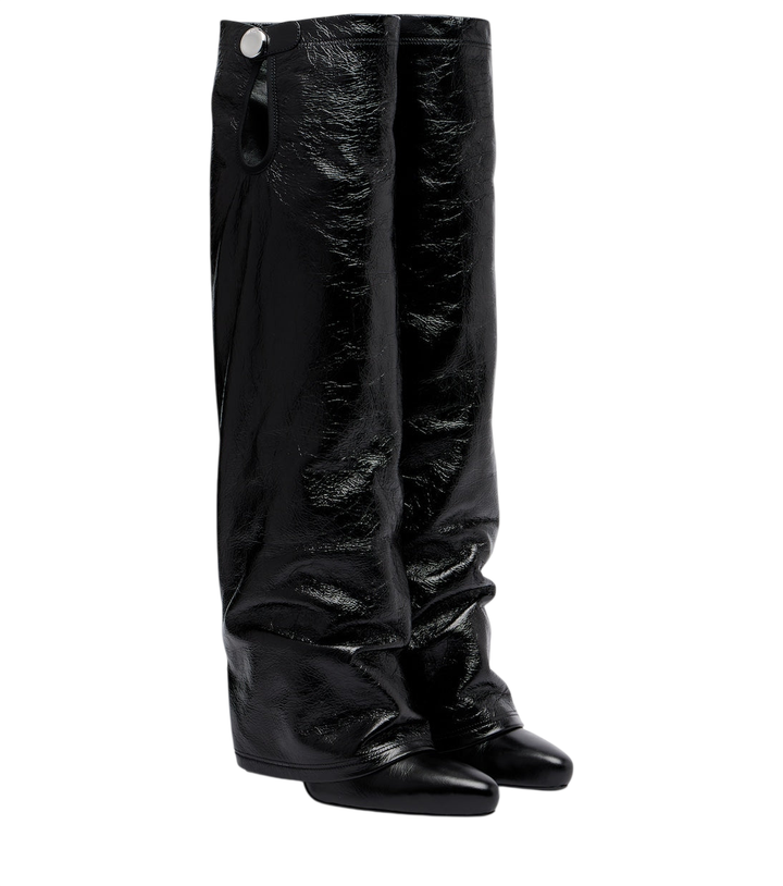 The Attico Leon patent leather knee-high boots [white-bg-v2:9ec177c4-8161-49ea-8595-2f98f5981e4f]