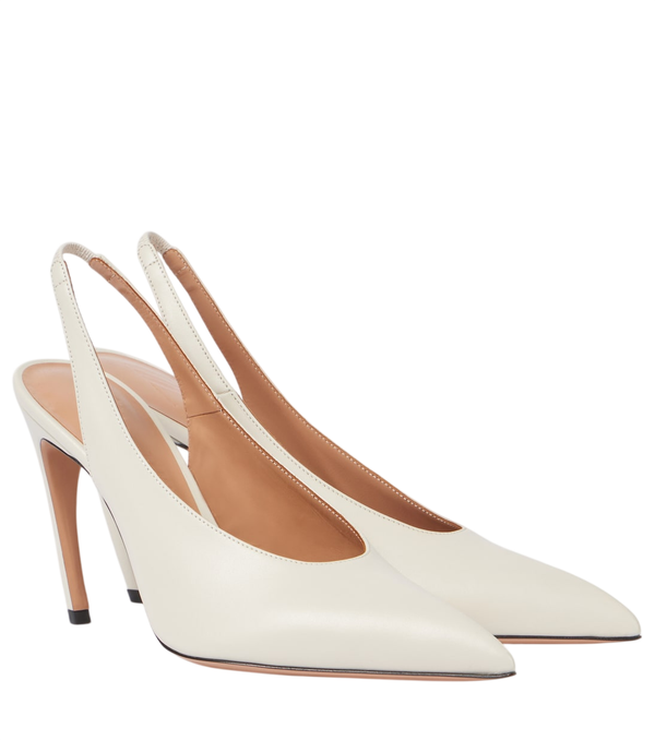 The Attico Décolleté slingback in pelle Viper 95