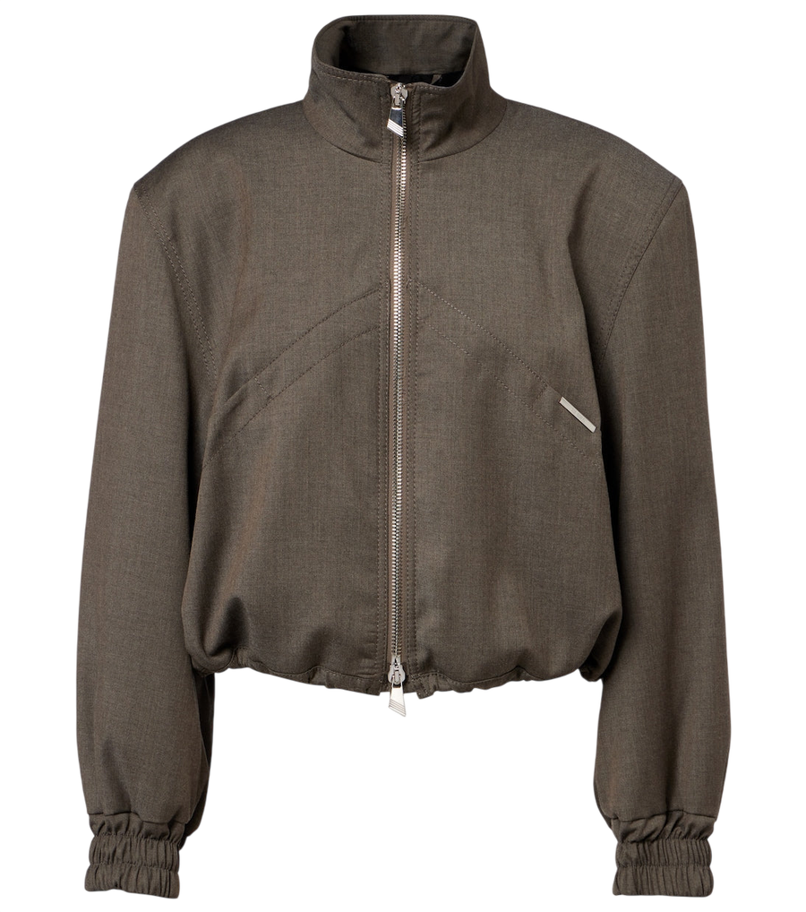 The Attico Virgin wool-blend bomber jacket
