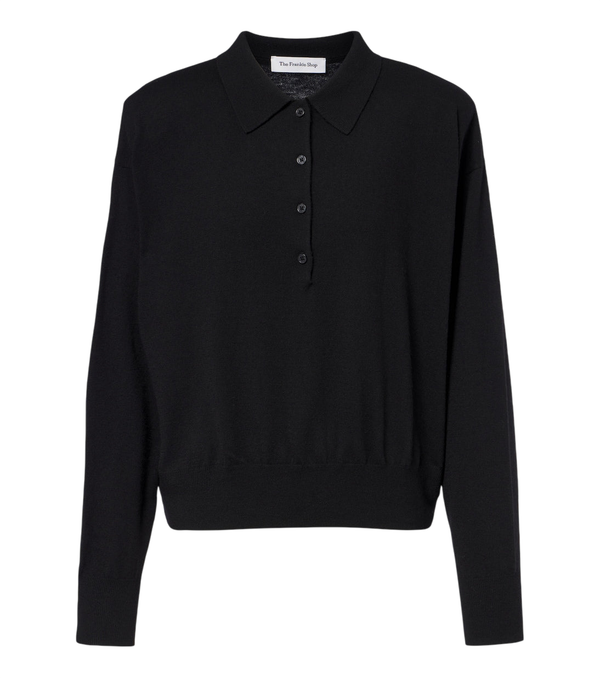 The Frankie Shop Croydon wool-blend polo sweater