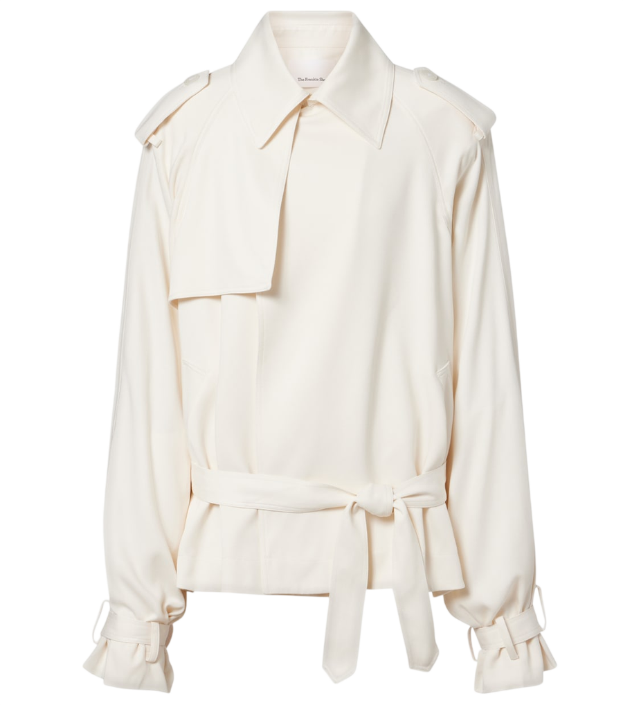 The Frankie Shop Elva cropped trench coat