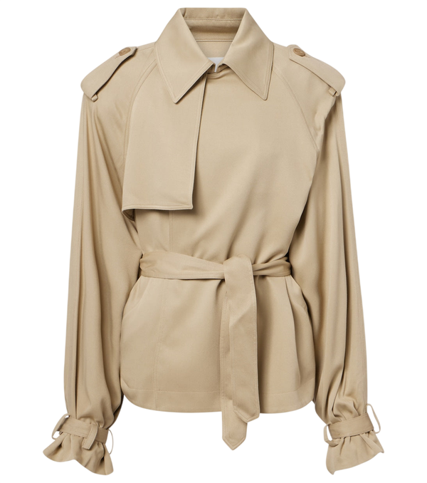 The Frankie Shop Elva twill trench coat