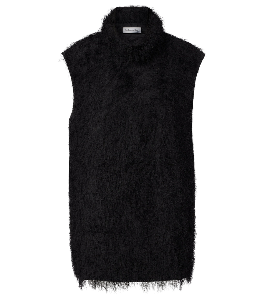 The Frankie Shop Lancy fringed minidress
