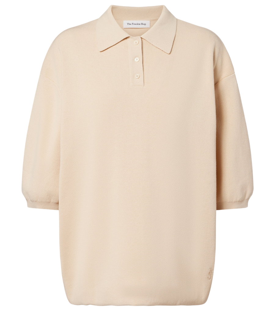 The Frankie Shop Nola cotton polo sweater
