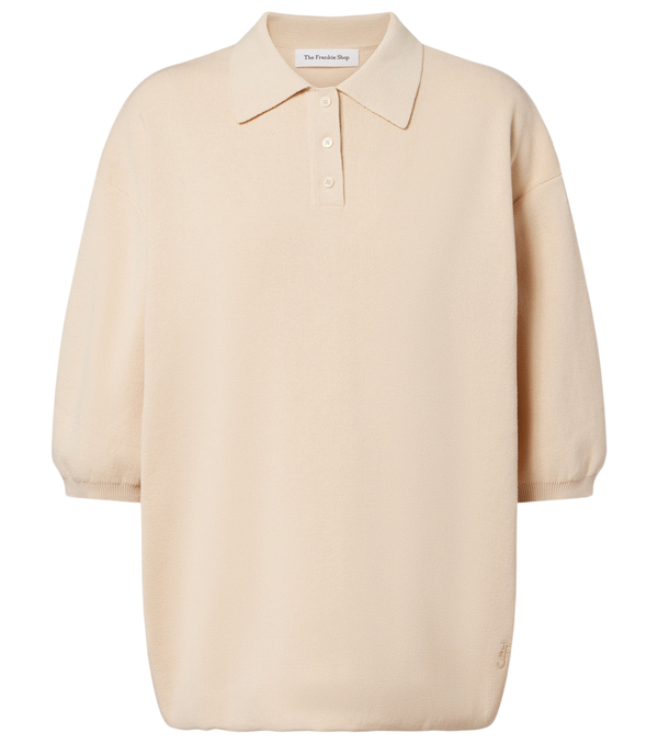 The Frankie Shop Nola cotton polo sweater