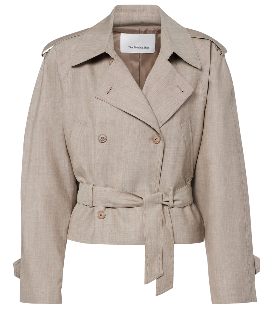 The Frankie Shop Stan belted wool jacket