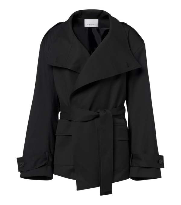 The Frankie Shop Tavea belted double-breasted jacket