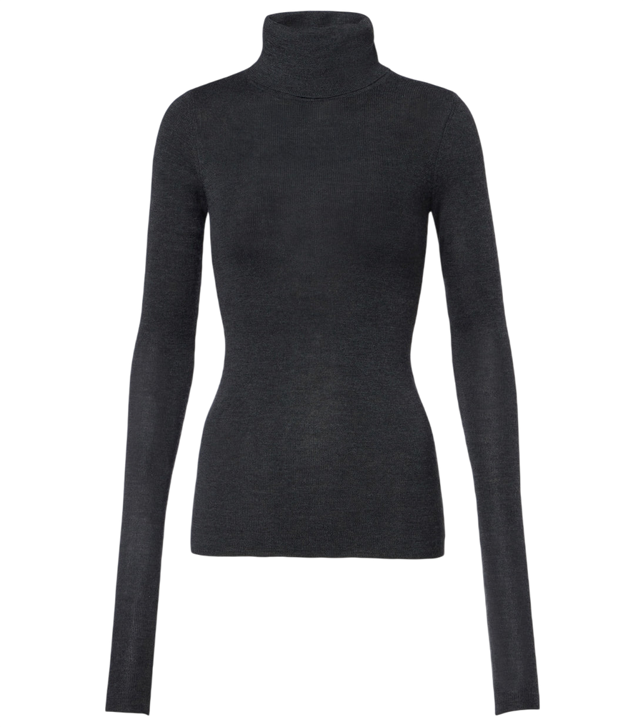 The Frankie Shop Utica Thin wool and silk turtleneck sweater