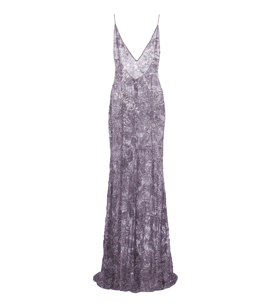 Robe de soirée en dentelle à sequins Claudie The New Arrivals Ilkyaz Ozel