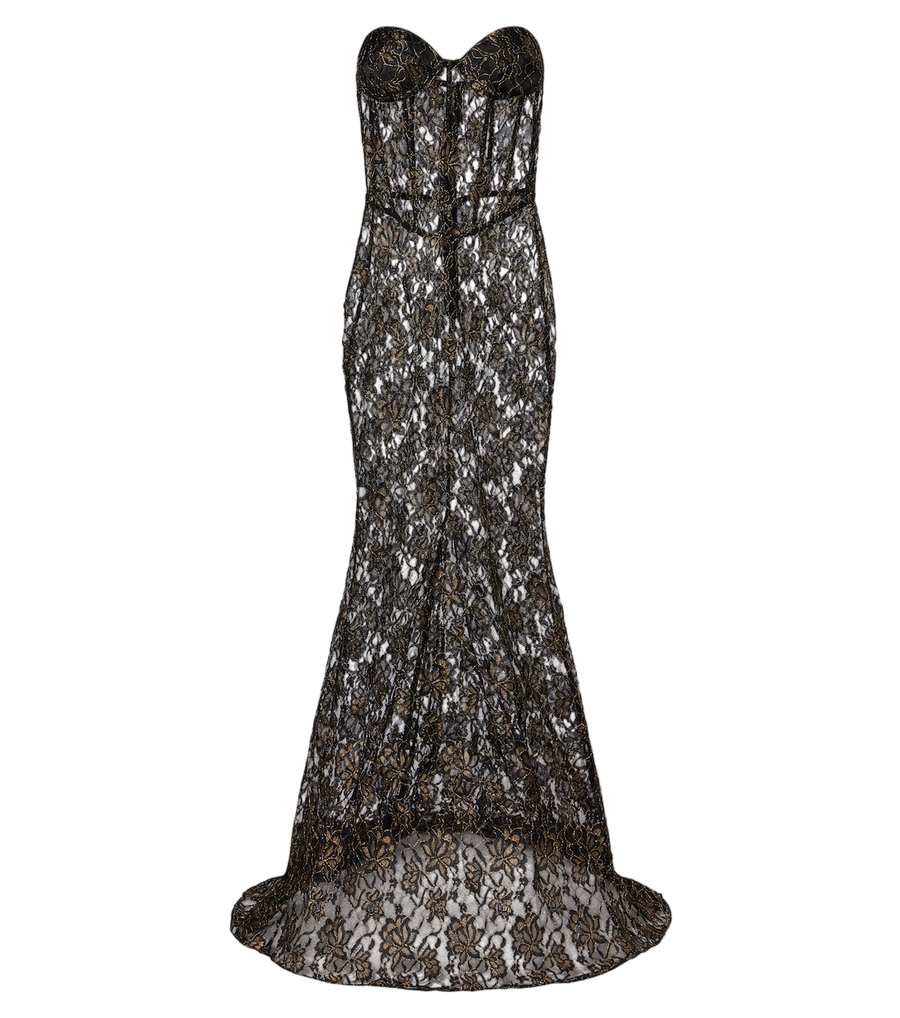 The New Arrivals Ilkyaz Ozel Evelyne lace bustier gown