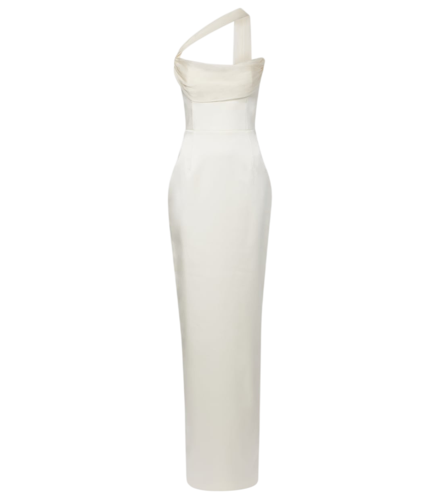 The New Arrivals Ilkyaz Ozel Julietta scarf-detail silk gown