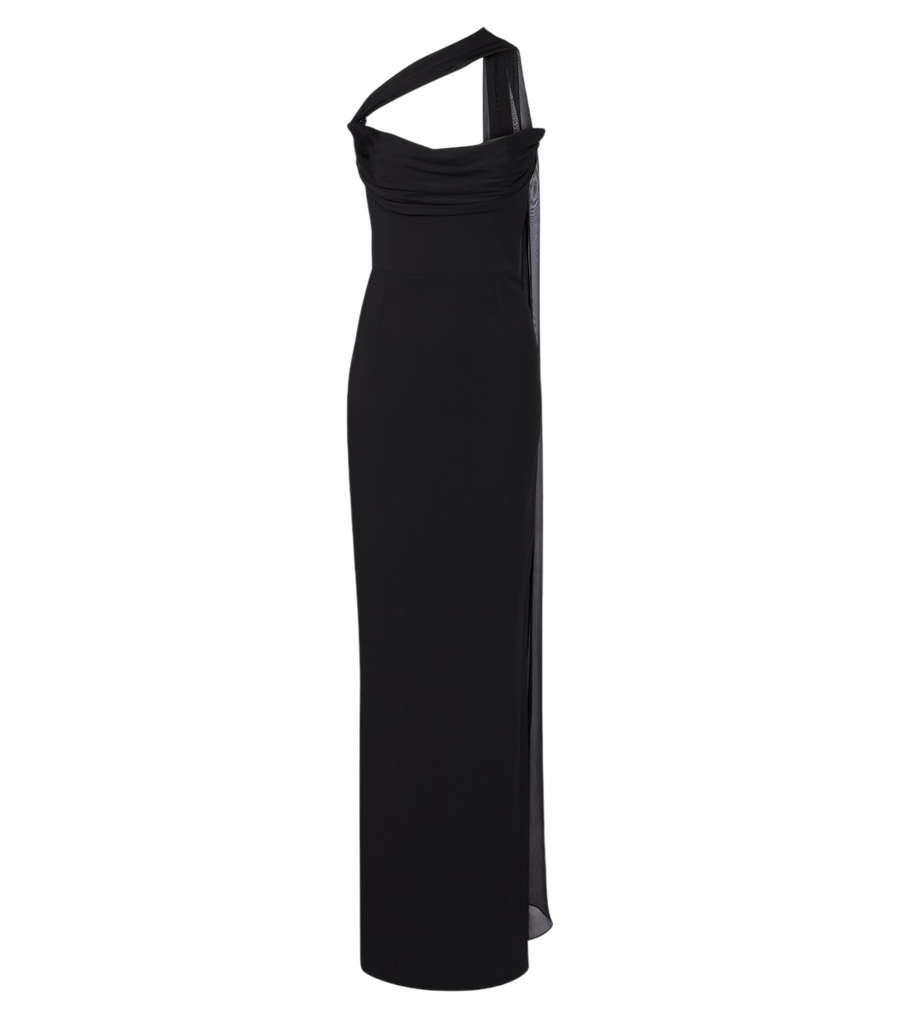 The New Arrivals Ilkyaz Ozel Juliette scarf-detail bustier gown