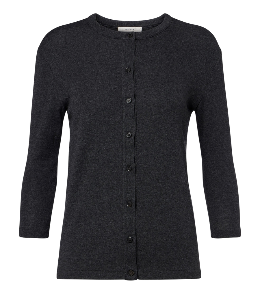 The Row Alena cotton, cashmere, and silk cardigan