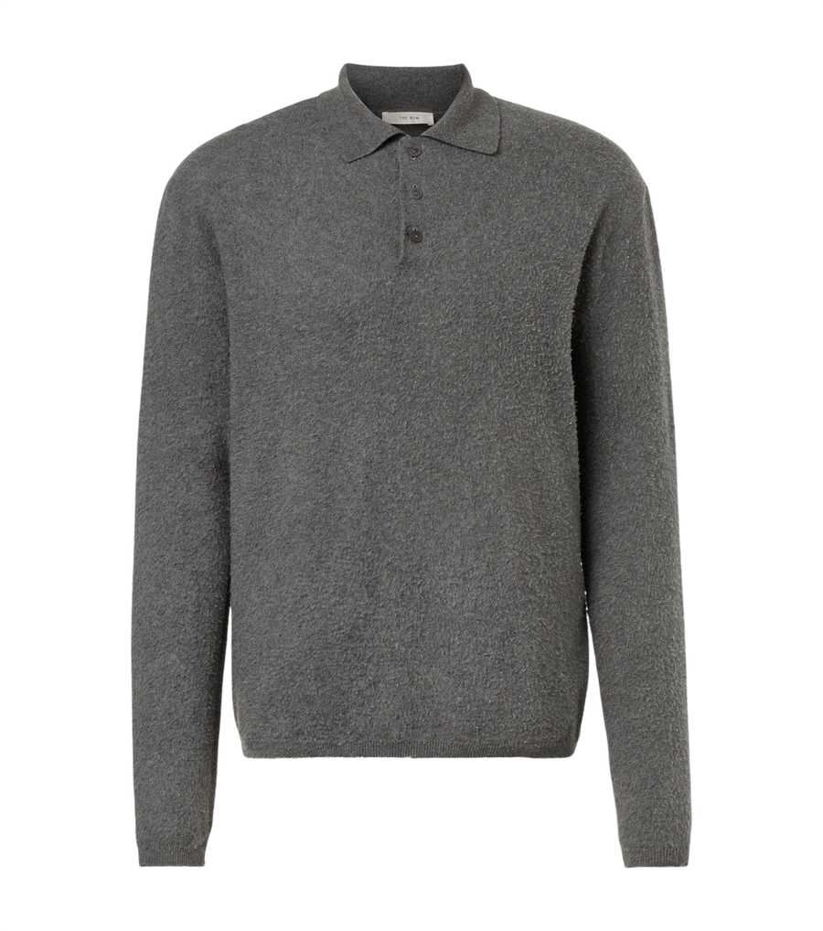 The Row Almot cotton polo sweater