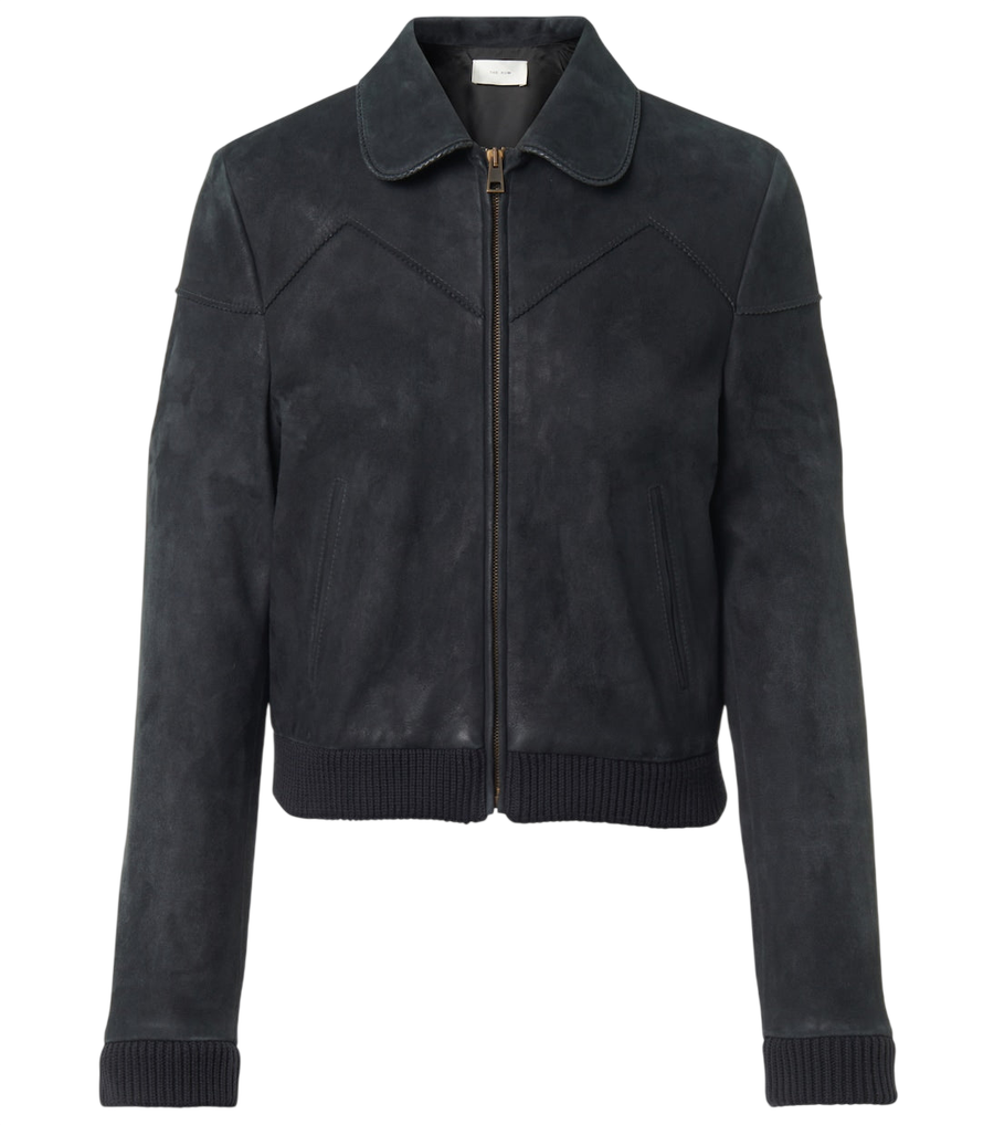 The Row Axelette suede jacket
