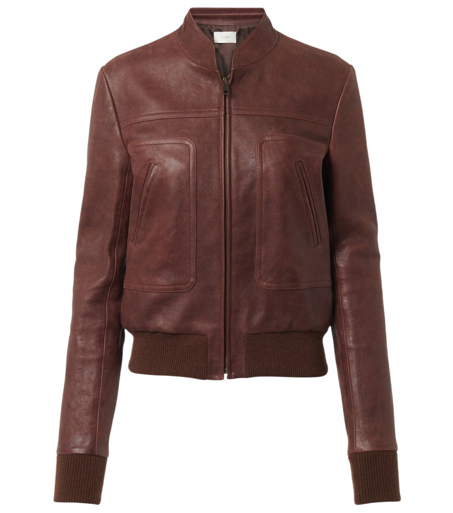 The Row Bader leather jacket