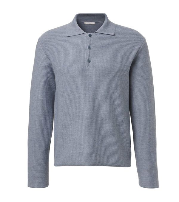The Row Bertram cashmere polo sweater