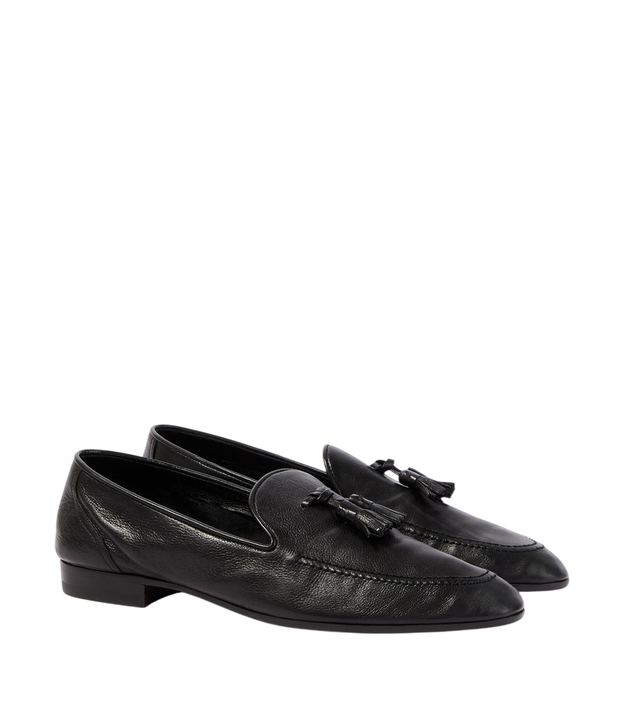 The Row Caden leather loafers