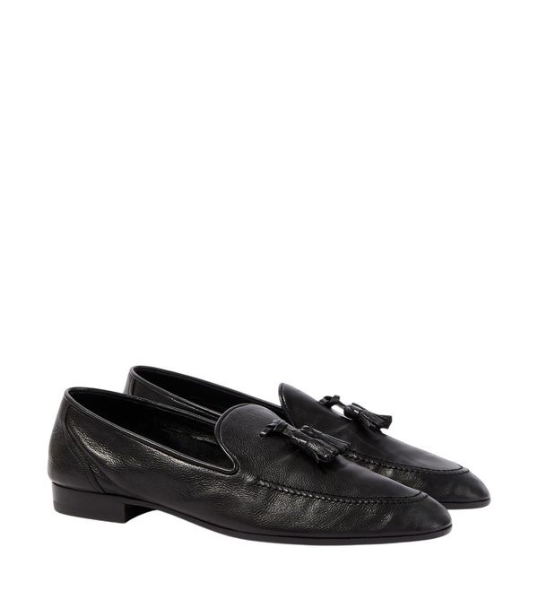 The Row Caden leather loafers