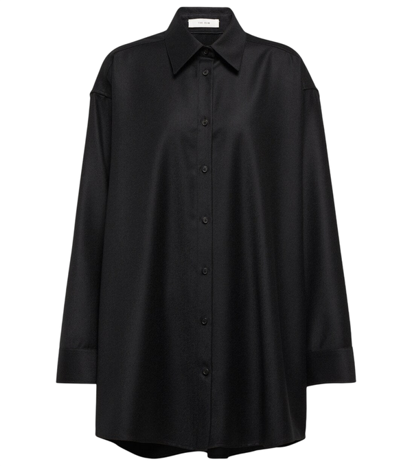 Camisa de lã virgem The Row Caroline