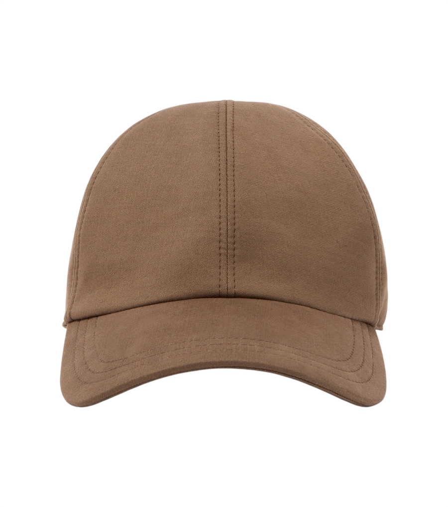The Row Caspian cotton and cashmere canvas baseball cap