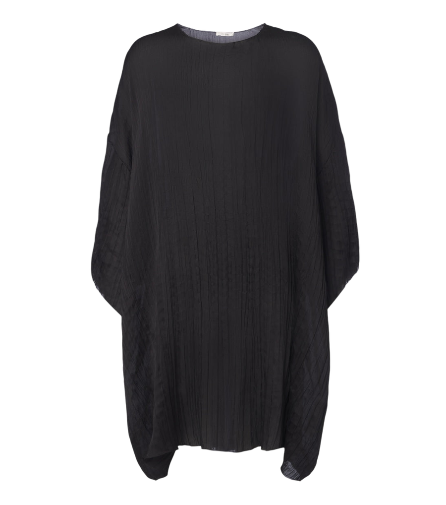 Le chemisier oversize plissé en soie Catena de The Row