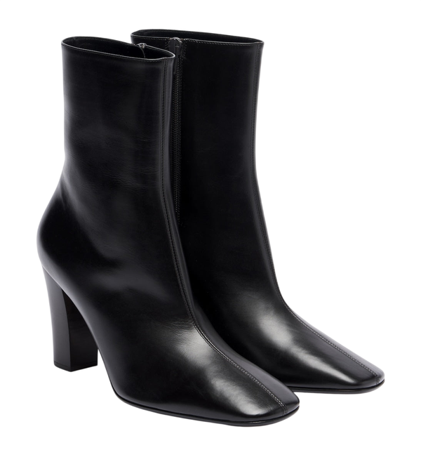 The Row Cindy leather ankle boots