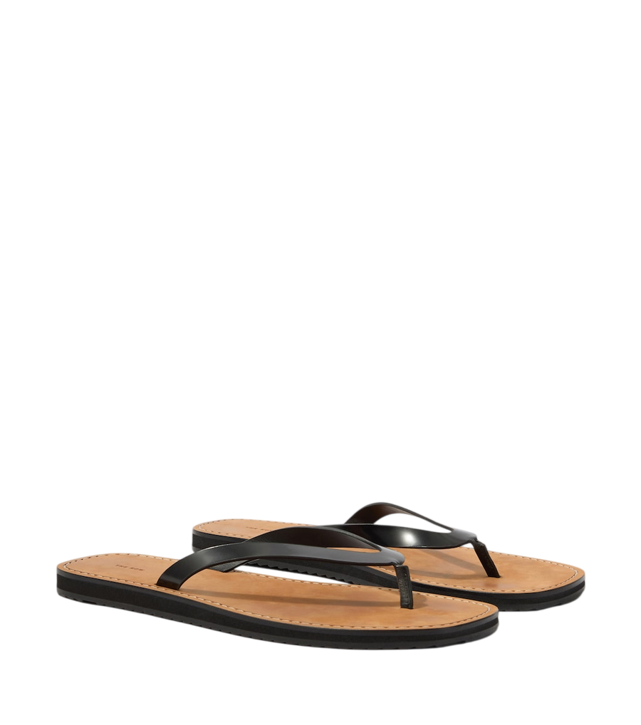 The Row City leather thong sandals