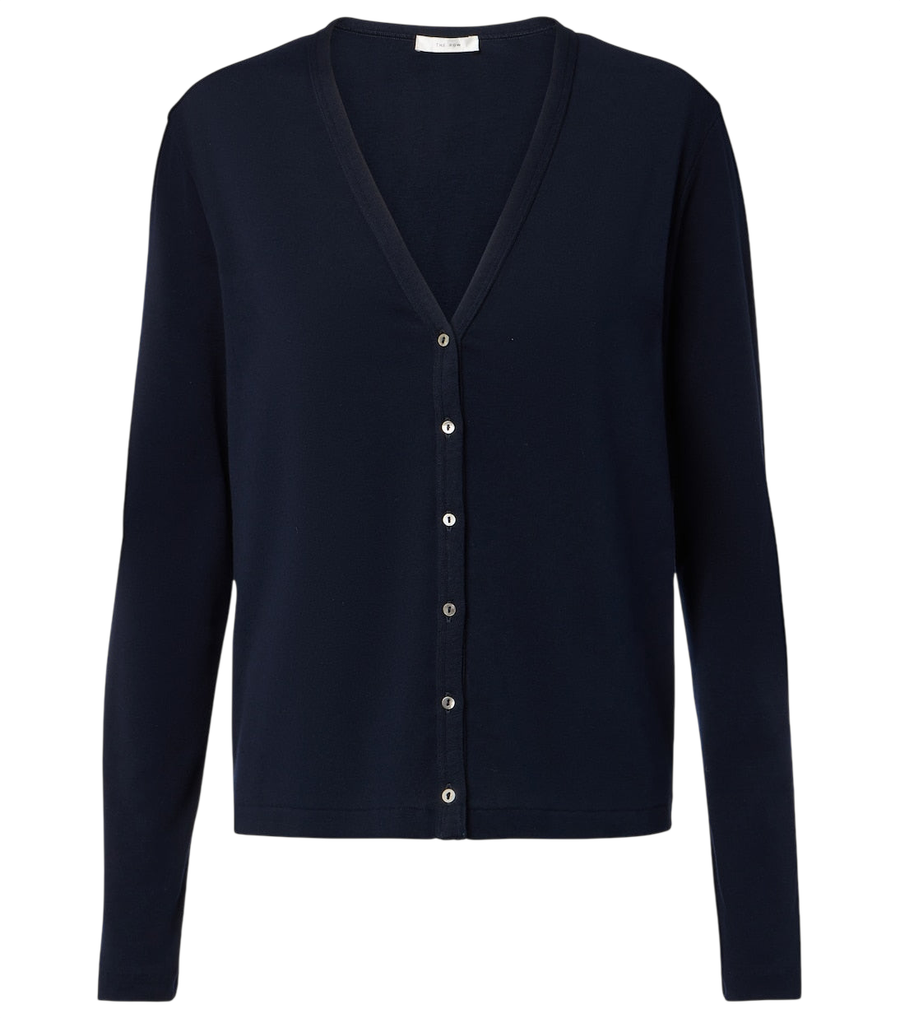 The Row Cresp ribbed-knit cotton jersey cardigan