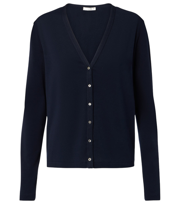 The Row Cresp ribbed-knit cotton jersey cardigan