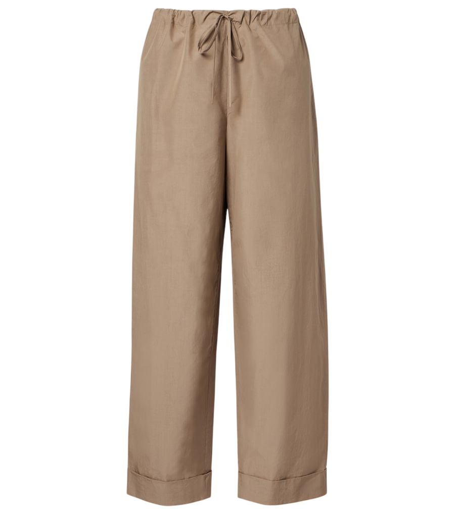 The Row Delano cotton straight pants